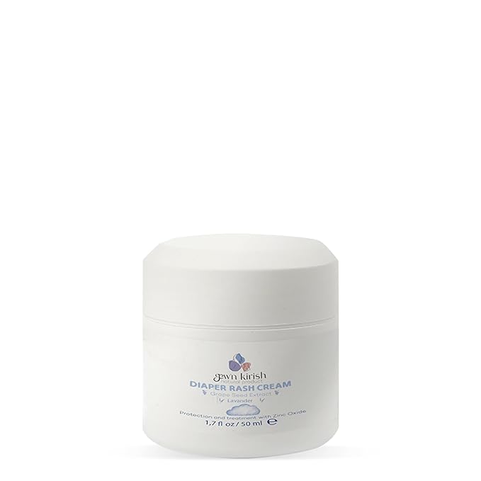 Gew’n Kirish Diaper Rash Cream – Zinc Oxide Barrier with Lavender & Grape Seed Extract | 100% Natural, Hypoallergenic, Vegan & Baby-Safe Formula, 1.7 oz (50ml)