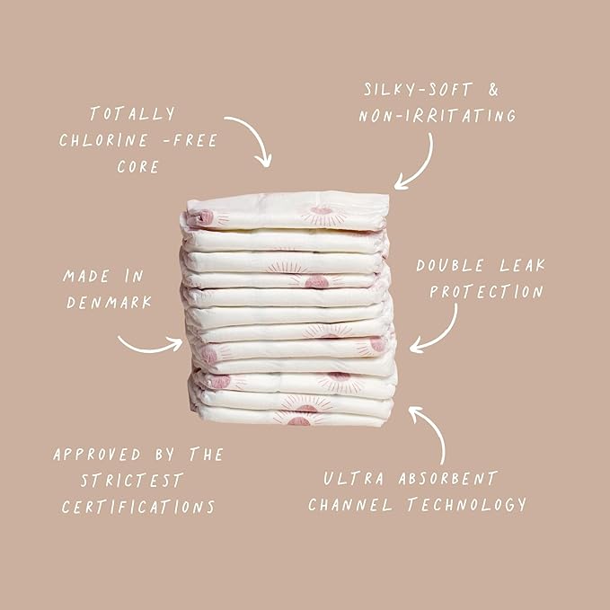 Joonya Baby Diapers, Size 1 XS (4-9 lb) - 1 Bag of 32 - New Range - NonToxic, Eco-Friendly, Ultra Slim, Overnight Use - Made in Denmark