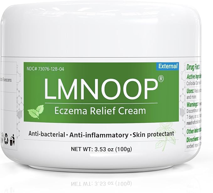 Eczema Cream for Dry, Itchy, Irritated, and Eczema Prone Skin, Maximum Strength Treatment Ointment for Rash, Psoriasis, Dermatitis (Contains Menthol) 3.53oz