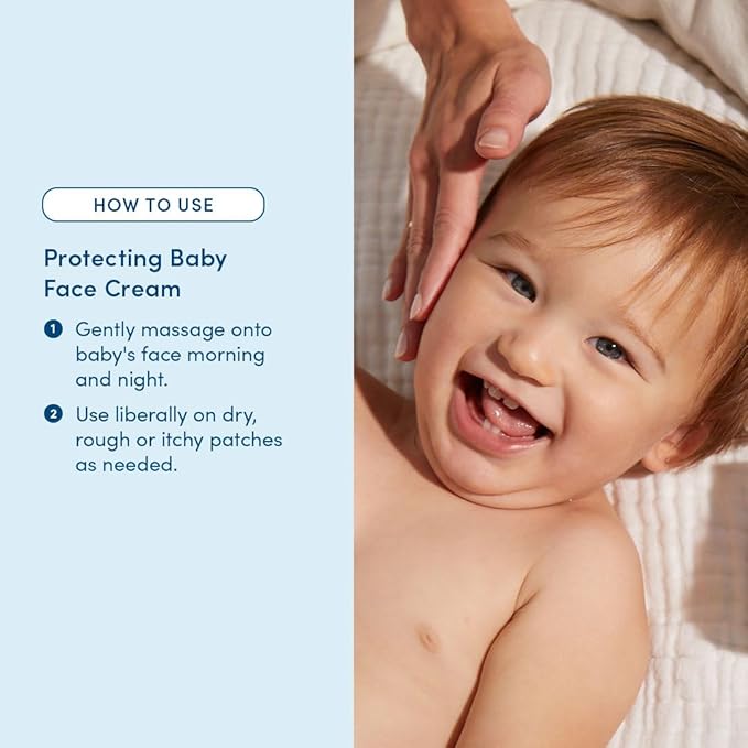 Evereden Protecting Baby Face Cream (1.7 fl. oz.): No.3 Rich Baby Cream - Nourishing Infant Face Moisturizer for Ultra-Dry Skin & Cold, Dry Climates - Clean and Vegan Ingredients - Fragrance-Free