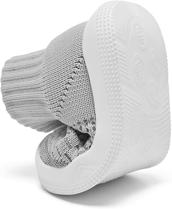 Eashi Baby Boy Girl Non-Skid Indoor Infant Walking Shoes Breathable Warm Elastic Sock Shoes with Memory Sole Protect Toes Outdoor Sneakers