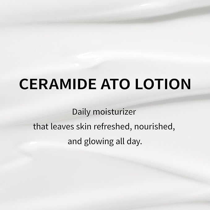 Illiyoon Ceramide Ato Lotion | Lightweight Moisturizer for Dry & Sensitive Skin, Barrier Repair for Face and Body, Mild for Babies, Vegan Certified, Korean Skincare, 2.29 fl.oz.