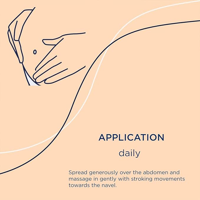 Massage Body Oil for Pregnant Woman – Maternity Skincare Oil, Skin Elasticity Increase by 35% – Prevents Stretch Marks, Safe to use for mom & Baby – Vegan, 125 ml / 4.23 Fl Oz