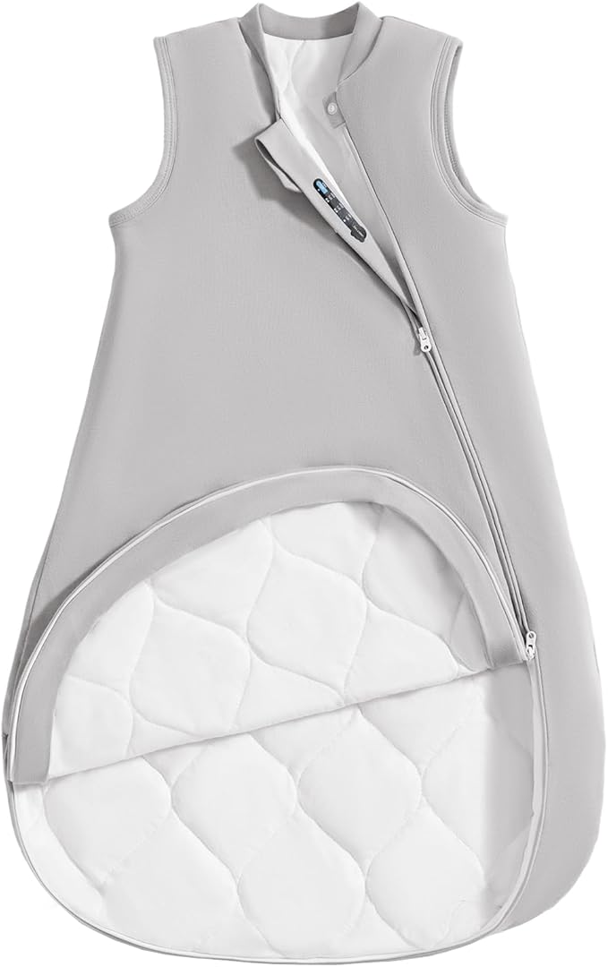 1.0 Tog 2.5 Tog Baby Sleep Sack, 100% Cotton Baby Sleeping Bag 3-24M, 2-Way Zipper Baby Wearable Blanket