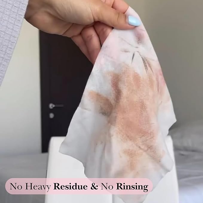 Mivida Hypoallergenic Makeup Remover Wipes | Daily Cleansing Facial Towelettes with Vitamin E For Sensitive Skin | 50 Count Fragrance-Free, Alcohol-Free Face Wipes