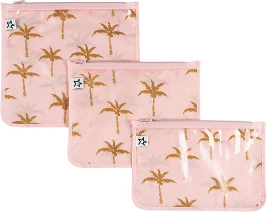 Tiny Twinkle Mess-Proof Travel Bags | TSA Airline Compliant, Zipper Closure, Clear Front Pouch, Diaper Bag Packing, Toiletry or Makeup Cosmetics Organizer