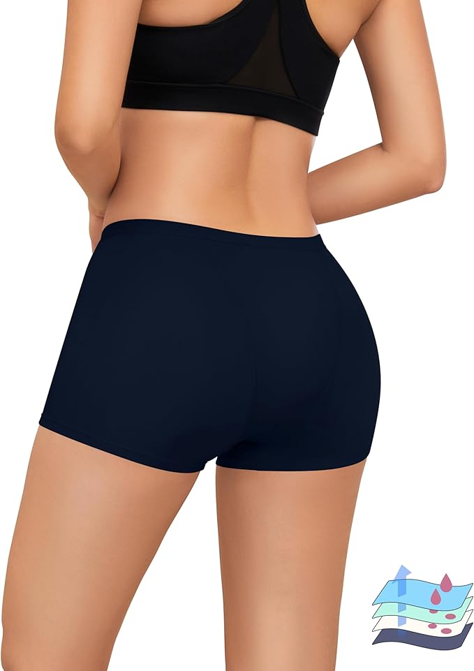Period Boyshorts Heavy Flow Period Shorts for Women Leakproof Menstrual Panties Period Underwear for Women