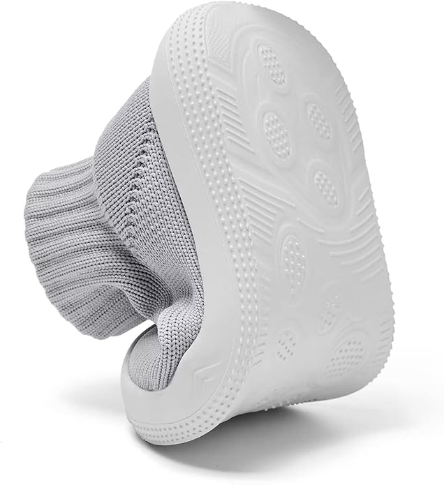 Eashi Baby Boy Girl Non-Skid Indoor Infant Walking Shoes Breathable Warm Elastic Sock Shoes with Memory Sole Protect Toes Outdoor Sneakers