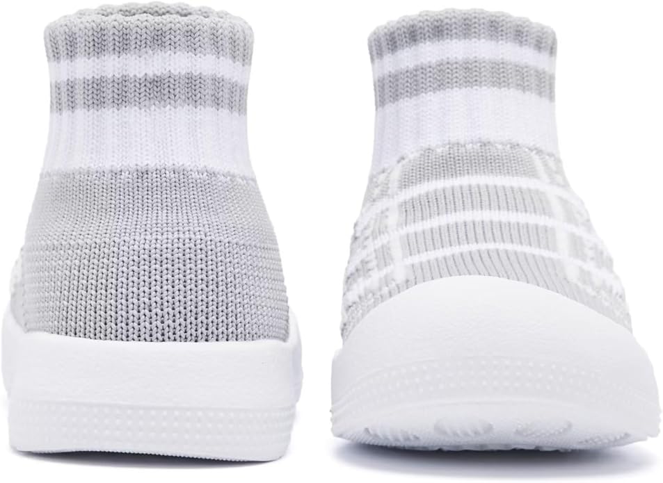 Eashi Baby Boy Girl Non-Skid Indoor Infant Walking Shoes Breathable Warm Elastic Sock Shoes with Memory Sole Protect Toes Outdoor Sneakers