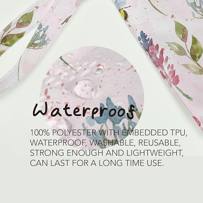 Fokongna Wet Bag, Wet Dry Bag, Makeup Bag, Toiletry Bag, Waterproof Large Capacity Travel Cosmetic Bag, Zipper Pouch for Women, Girls Mo Wife Sister Friends Baby Diaper Bag Bee Wildflower gifts