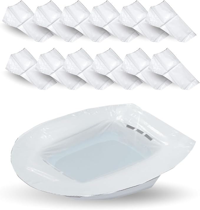 12 Disposable Sitz Baths- Travel Friendly- Use it, Toss it, Done- No Cleaning, No Hassle Sitz Bath for Hemorrhoids & Fissures