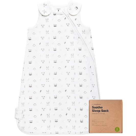 1-Pack Organic Baby Sleep Sacks, 100% Cotton - Soft & Breathable 0.5TOG Baby Wearable Blanket, Toddler Sleeping Sack 0-6 Months, Easy to Wear Transitional Swaddles for Newborns, Infants (S, KeaStory)