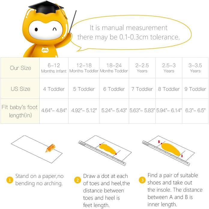 BMCiTYBM Baby Shoes Boy Girl Infant Sneakers Non-Slip First Walkers 6 9 12 18 24 Months