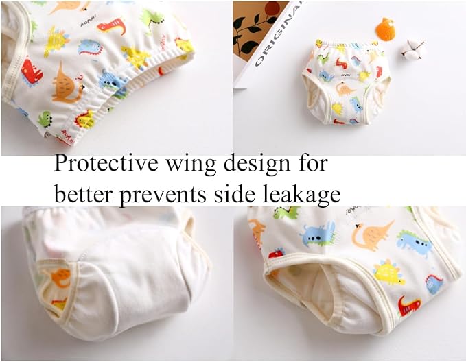 Baby Training Underpants,Soft Cotton Absorbent Potty Training Underwear For Baby Boys And Girls 6 Pack