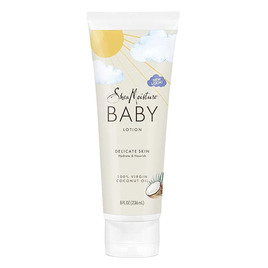 SheaMoisture Baby Lotion 100% Virgin Coconut Oil for Baby Skin Baby Lotion Clear Skin Moisturizer 8 oz