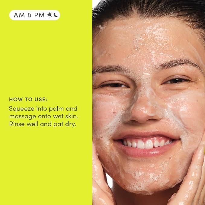 Evereden Steer Clear Balancing Jelly Cleanser: Clean & Vegan Teen Skin Care for Oily & Pimple-Prone Skin - Pre Teen Face Wash - Gently Cleanses Pores Without Drying