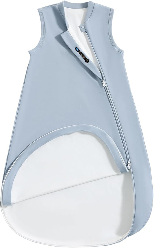 1.0 Tog 2.5 Tog Baby Sleep Sack, 100% Cotton Baby Sleeping Bag 3-24M, 2-Way Zipper Baby Wearable Blanket