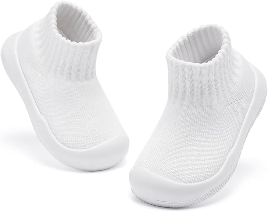 Eashi Baby Boy Girl Non-Skid Indoor Infant Walking Shoes Breathable Warm Elastic Sock Shoes with Memory Sole Protect Toes Outdoor Sneakers