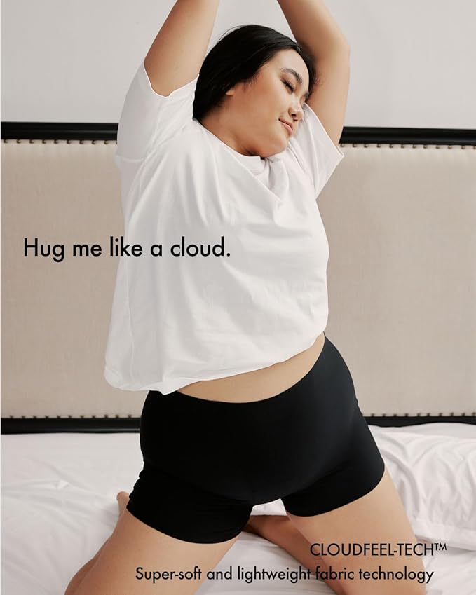 Leakproof 2.0 Seamless Boyshort Period Underwear for Women Holds 12 Tampons|Overnight Period Shorts Heavy Flow|Postpartum|Bladder Leak(S/M)