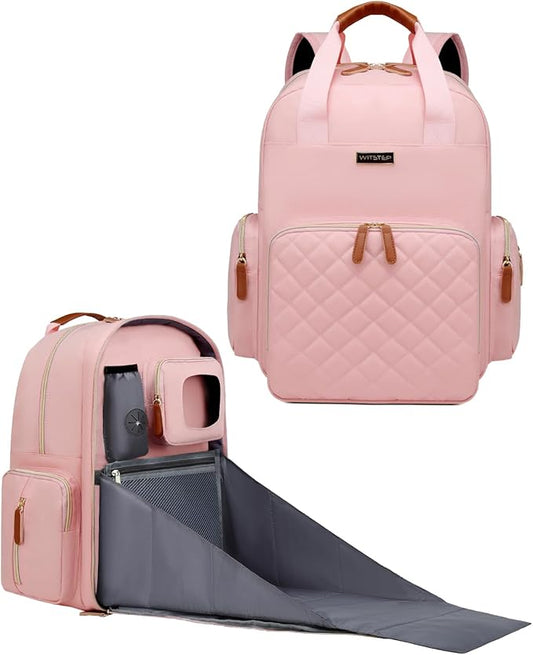 Diaper Bag Backpack with Changing Station, Baby Diaper Bag Organizer for Moms Dads Large Baby Changing Bags