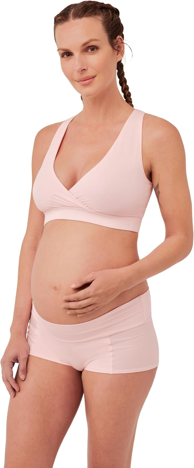 Pact Organic Cotton Maternity Nursing Bralette for Breastfeeding - Stretchy, Wireless