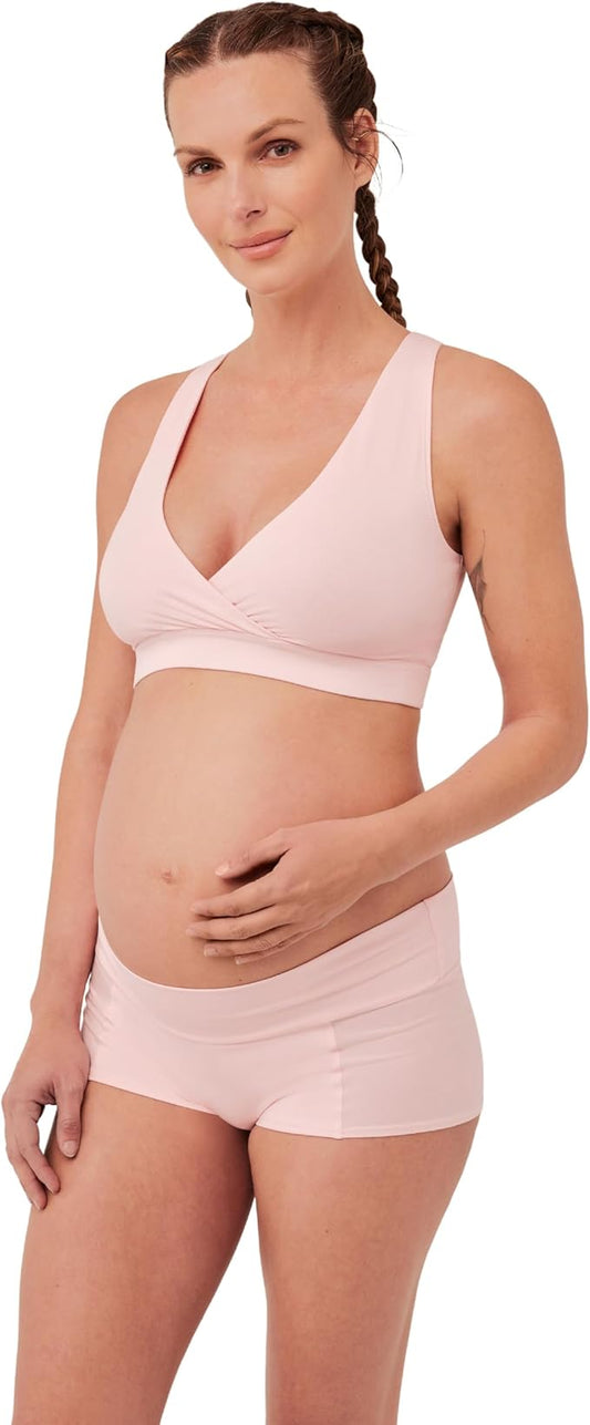 Pact Organic Cotton Maternity Nursing Bralette for Breastfeeding - Stretchy, Wireless