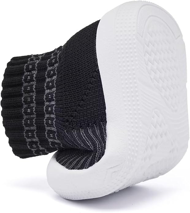 Eashi Baby Boy Girl Non-Skid Indoor Infant Walking Shoes Breathable Warm Elastic Sock Shoes with Memory Sole Protect Toes Outdoor Sneakers