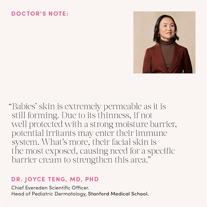 Evereden Ultra Light Baby Face Cream, 1.7 oz | Clean Baby Care | Non-toxic and Fragrance Free Moisturizer | Clean Ingredients