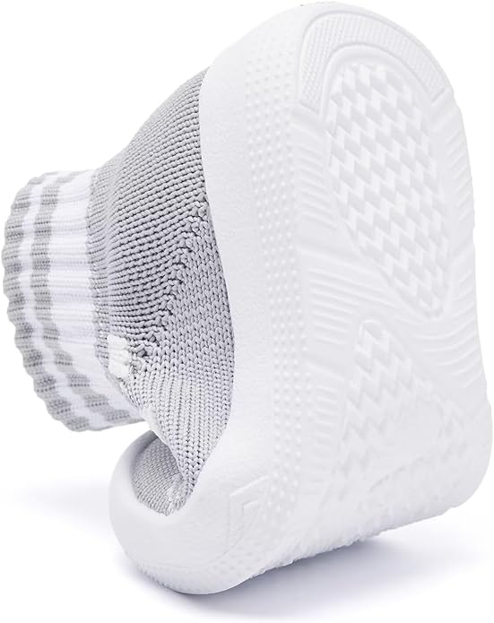 Eashi Baby Boy Girl Non-Skid Indoor Infant Walking Shoes Breathable Warm Elastic Sock Shoes with Memory Sole Protect Toes Outdoor Sneakers