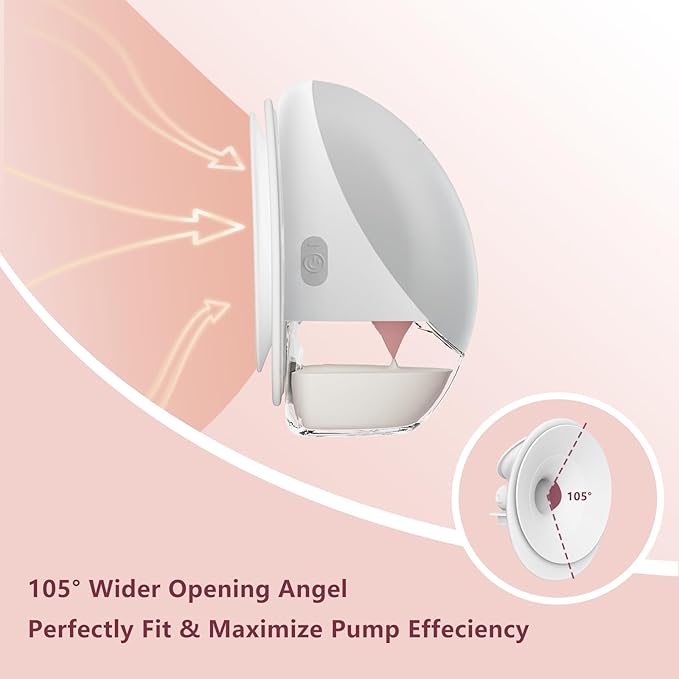 1PC 24mm Double-Sealed Flange Compatible with Momcozy Upgraded Mobile Flow | Upgraded M9, M9 24mm Flange, BPA Free Silicone, Soft Touch, Wide Opening Angel