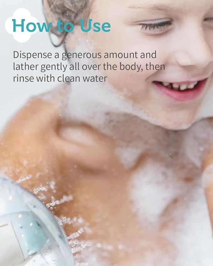 GOONGBE Kids' Mild Body Wash - Korean Kids Body Cleanser - Hydrating & Refreshing Low pH Soft Bubble Foaming with Panthenol and Amino Acids - Allergen Free Scent, 10.1 fl.oz. 2 Pack