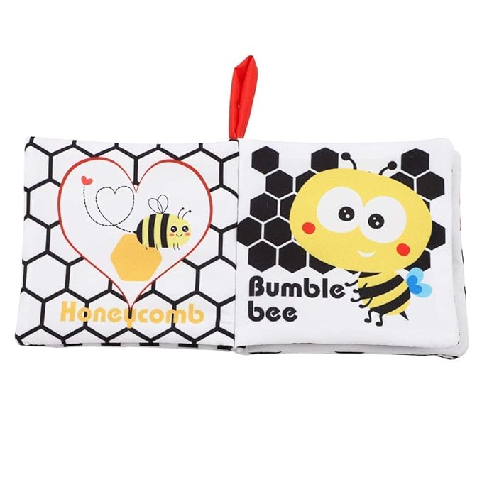 Baby Books Toys Gifts, Touch and Feel Cloth Crinkle Books for Babies,Infant Toddler Baby 0-3-6-12-18 Months,Early Learning Toys 6 to 12 Months 1-2 Years Old, Easter Shower Gift for Boys Girls,4 PCS