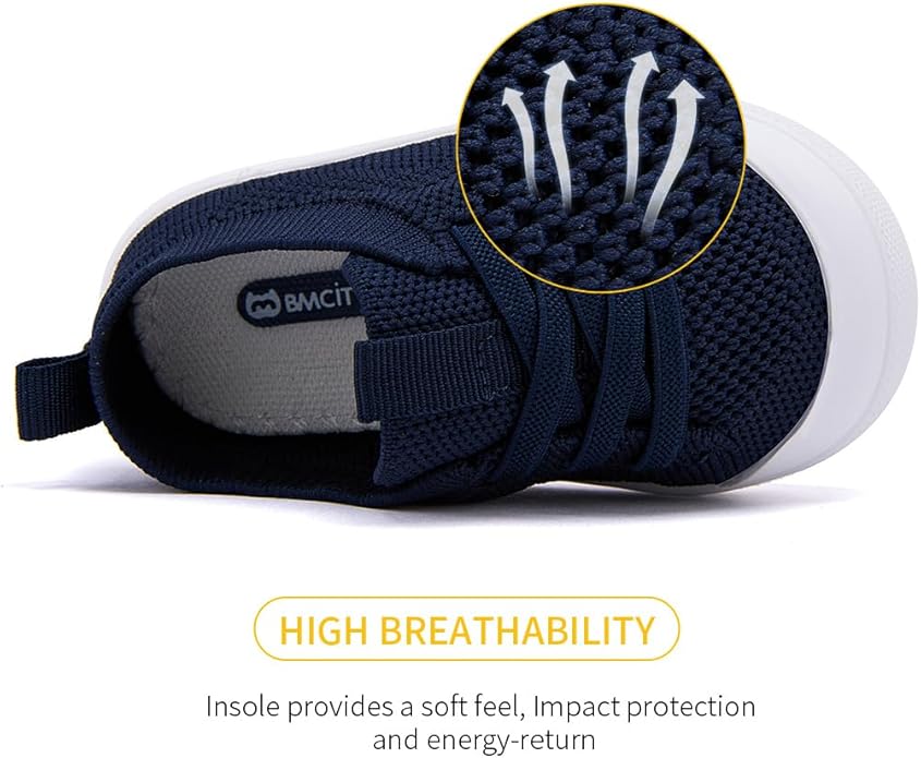 BMCiTYBM Baby Shoes Boy Girl Infant Sneakers Non-Slip First Walkers 6 9 12 18 24 Months