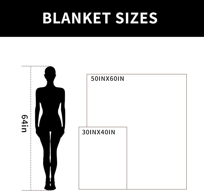 JOOJA Halloween Decor Soft Cozy Kid Blanket for Bed Couch Sofa 50x60 Inch Black Ghost