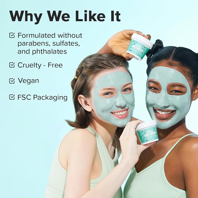 I DEW CARE Wash Off Face Mask - Chill Mo-Mint | Soothing Mask with Peppermint Leaf Extract, Korean Face Mask Skin Care for Face, 3.38 Oz