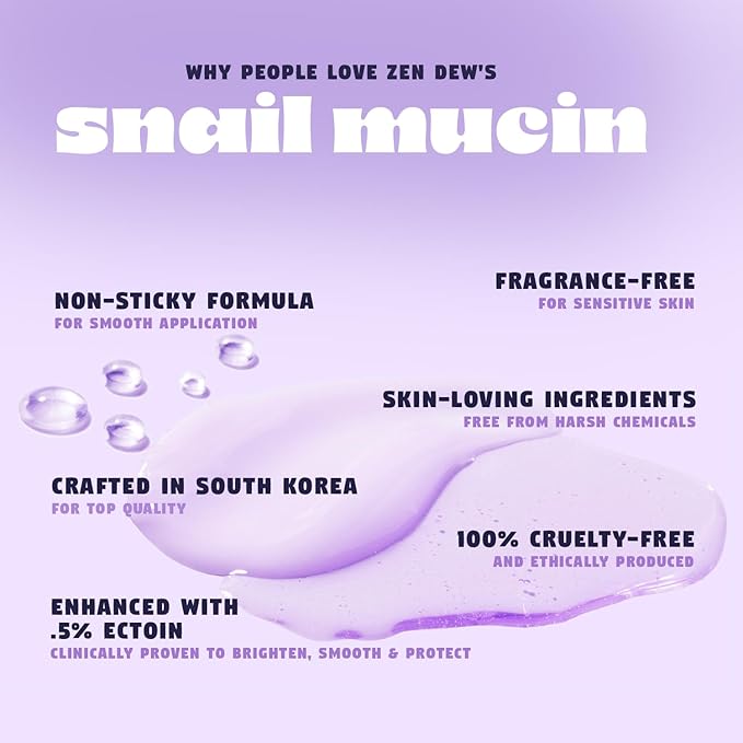 Moon Milk Snail Mucin Moisturizer Gel Cream 3.52 Oz - Blue Light Skin Defense - Korean Snail Mucin Serum Cream that Replenishes Moisture & Leaves Skin Brighter, Plumper, Soothed & Smooth