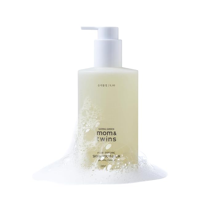 SHAMPOO & BATH – Tear-Free 2-in-1 Organic Korean Baby Shampoo & Wash, Vegan Cleanser for Hair, Face & Body, Gentle, EWG Verified, Non-Toxic (10.82 fl oz / 320g)