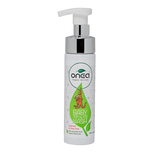ONEA Baby Top to Toe Wash - Tear-Free Baby Shampoo and Body Wash for Sensitive Skin - Hydrating and Gentle Bath Infused with Kakadu Plum - 6.8 oz
