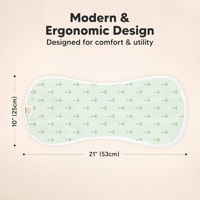 5-Pack Muslin Burp Cloths Baby Boy, Girl - Very Absorbent Baby Burp Cloth Rags, 8-Layers Viscose Derived from Bamboo Cotton Muslin Towel, Super Soft Spit Up Rags, No Shrink Washcloths (Roarsome)