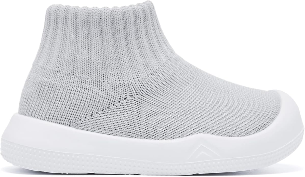 Eashi Baby Boy Girl Non-Skid Indoor Infant Walking Shoes Breathable Warm Elastic Sock Shoes with Memory Sole Protect Toes Outdoor Sneakers