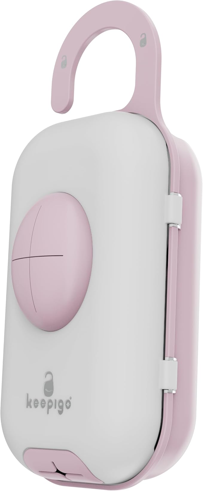 keepigo| Baby pink Diaper Bag Wipe Dispenser | 3-in-1 Portable Diaper Caddy Organizer, Baby Wipe Holder with Disposable Bags | Baby Essentials for Newborns, Toddlers, Travel & Baby Shower Gifts