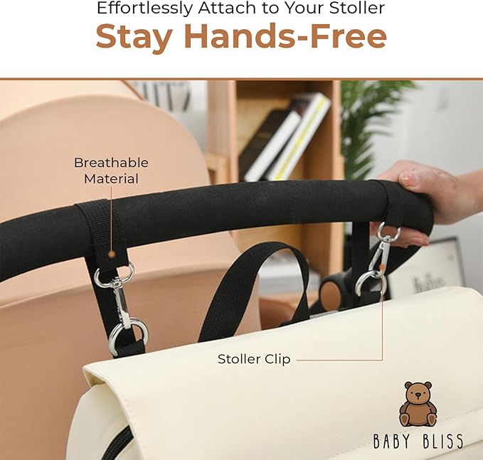 Baby Bliss Alexander Diaper Bag for New Parents - Versatile Diaper Backpack Available in 4 Color Options, Features Organizational Pockets, Perfect for Daily Use.