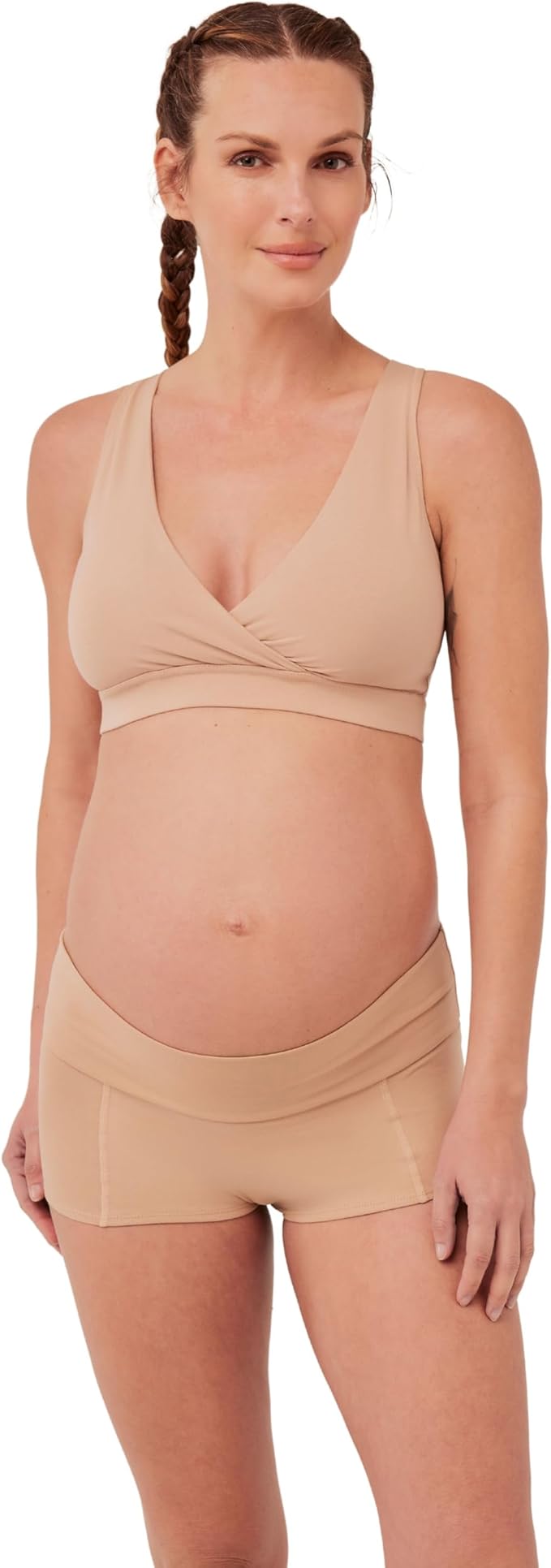 Pact Organic Cotton Maternity Nursing Bralette for Breastfeeding - Stretchy, Wireless