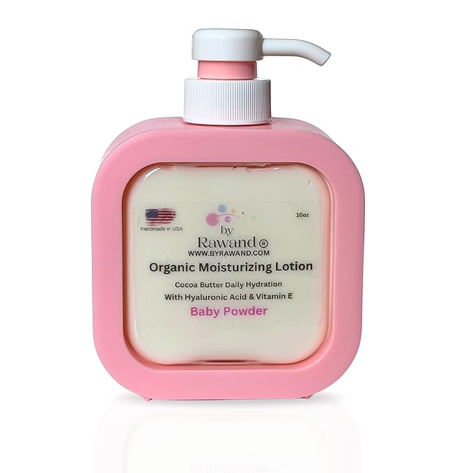 Organic Baby Powder Scented Cocoa, Kokum & Shea Butters Rich Body Lotion With Hyaluronic Acid & Vitamin E