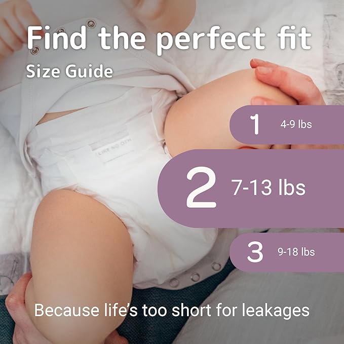 Bambo Nature Hypoallergenic Baby Diapers, Eco-Labelled Sustainable Diapers, Enhanced Leakage Protection, Totally Chlorine-free, Skin Friendly, and Super Absorbent - Size 2 (32 Count)