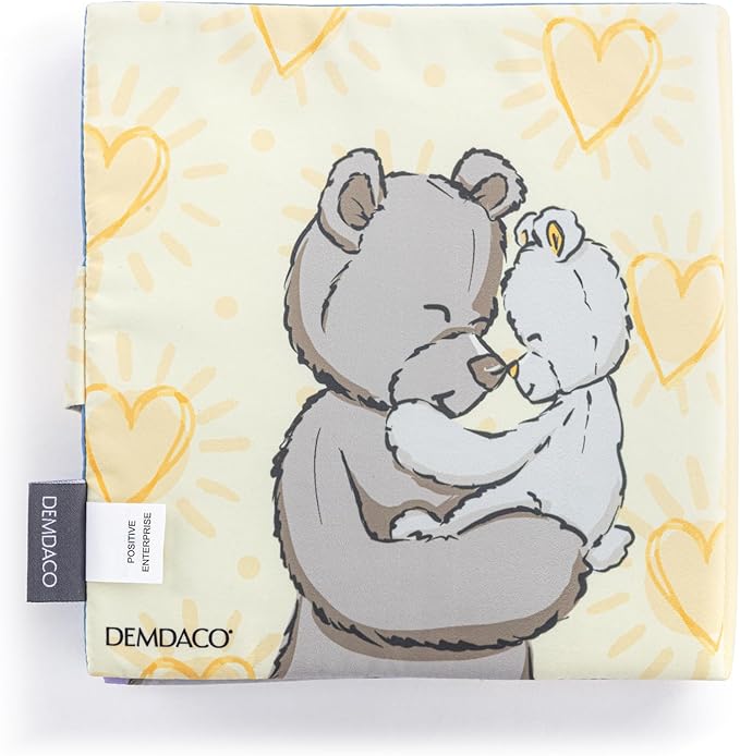 DEMDACO Tender Blessings 7 x 7 Inch Soft Polyester Toddler Youth Touch and Feel Book Colorful Yellow and Purple Miracle Baby