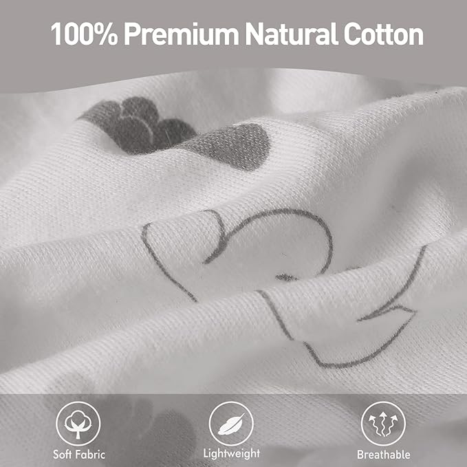 Organic Baby Swaddle Sleep Sacks, 2-Pack Swaddles for Newborns Baby Essentials, Infant 0-3 Months, 100% Cotton Soft & Snug Adjustable Wrap Nursery Swaddling Blankets Improves Sleep