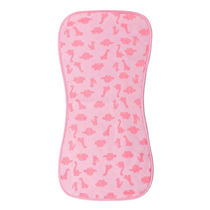 Hakochia Burp Cloths for Baby Girls Organic Cotton Large Burp Clothes Extra Absorbent Soft Burping Rags Spit Up Cloth Sets for Newborns 8 Pack