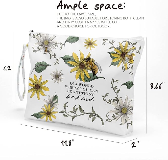 Fokongna Wet Bag Wet Dry Bag Wet Bag For Swimsuit Beach Bag, Travel Makeup Bag Toiletry Bag Diaper Bag Waterproof Large Capacity for Women Girls Mom Sister Friends