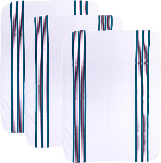 Vakly Hospital Receiving Baby Blankets [Pack of 3] Soft 100% Cotton Flannel Nursery Swaddle, 30''x40'' Cozy Unisex Wrap for Swaddling & Wrapping Newborn Babies for Girl or Boy